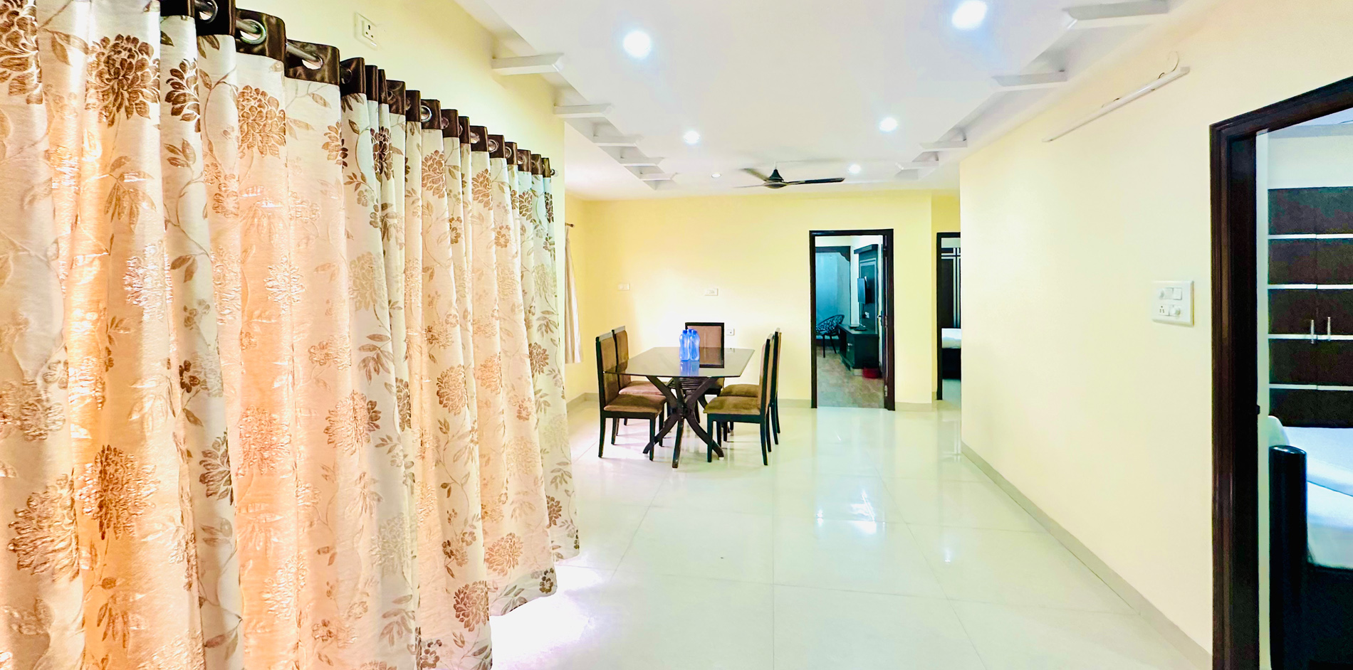Serviced apartment bedroom