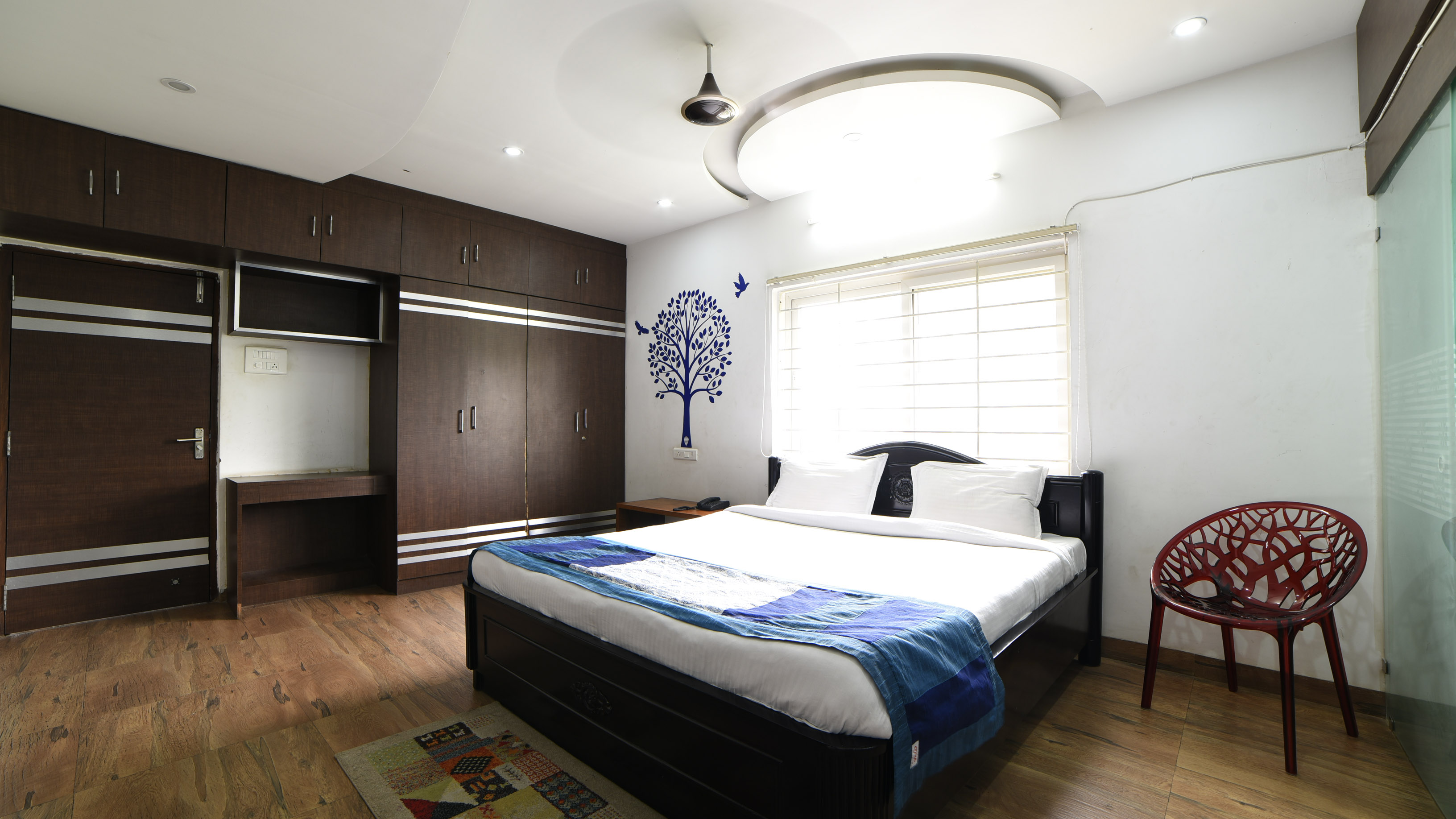 2BHK serviced apartment living space